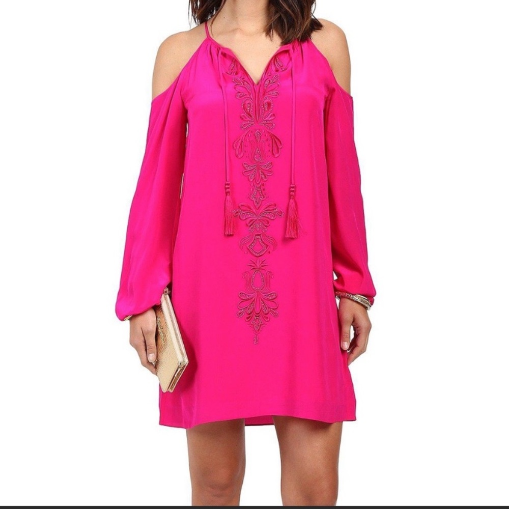 Off the Shoulder Beaded Dress